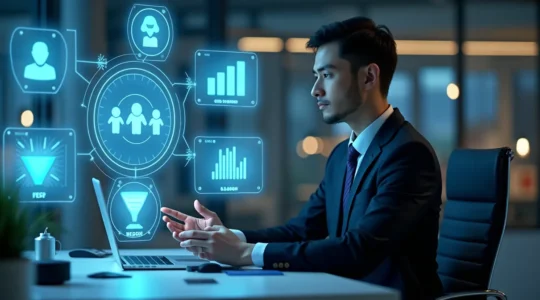 Publicité ciblée de précision avec analyse de données clients en marketing digital