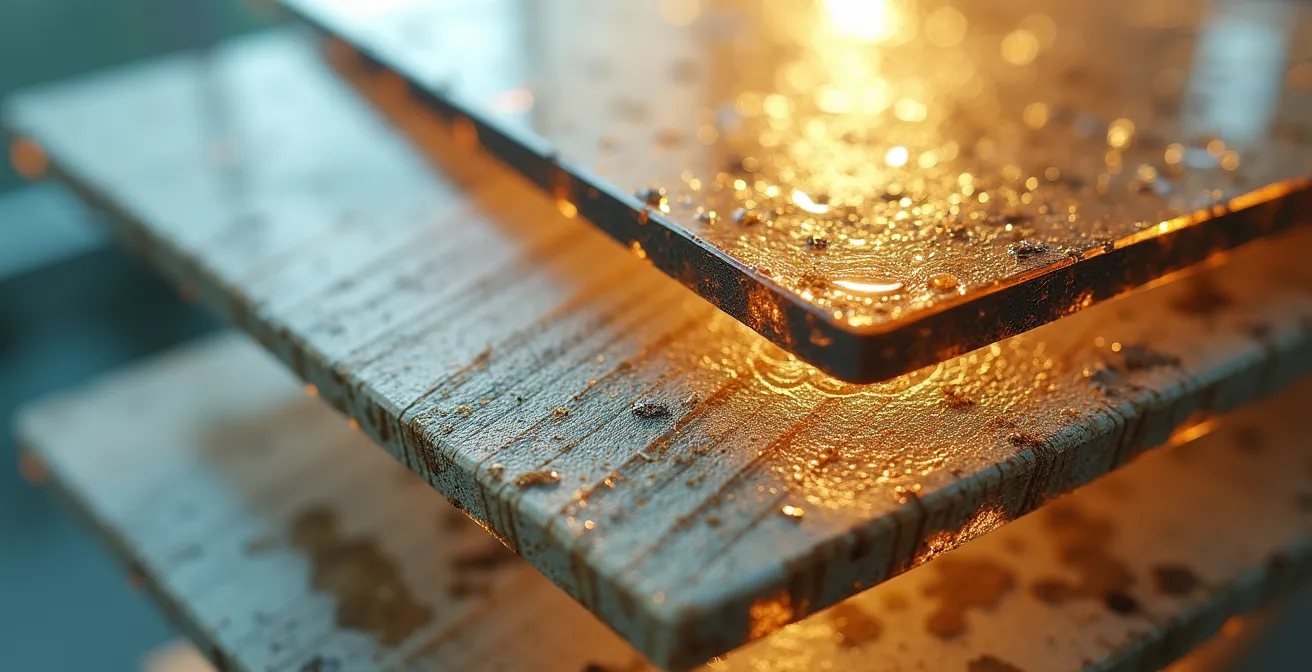 Métaphore visuelle de la transparence et l'authenticité d'une marque