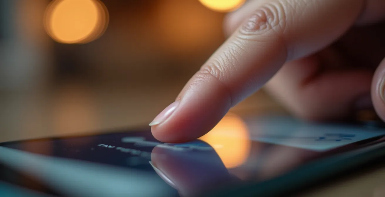 Interface de formulaire de paiement épuré et moderne sur smartphone